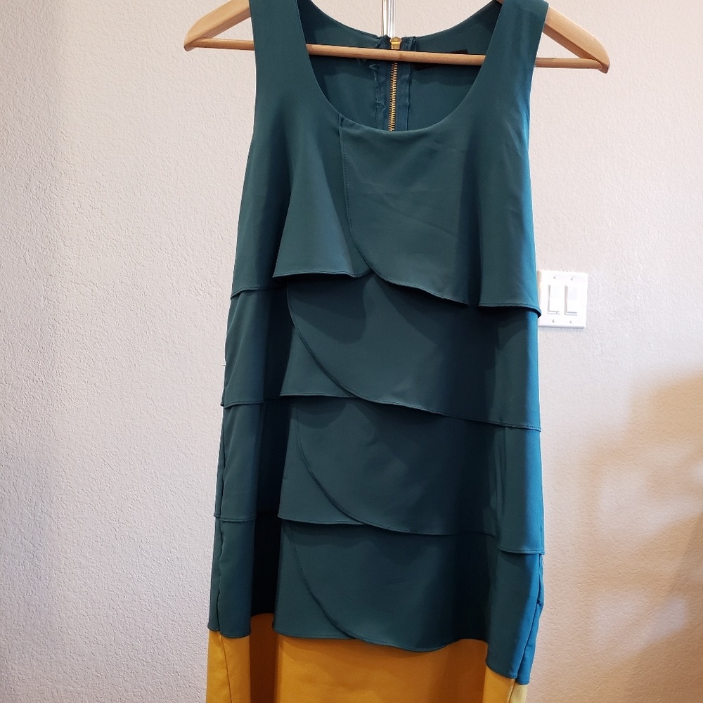 Myrtle Green and Marigold Sundress